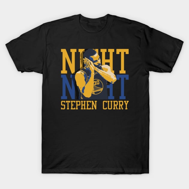 Stephen Curry Night Night T-Shirt by mia_me